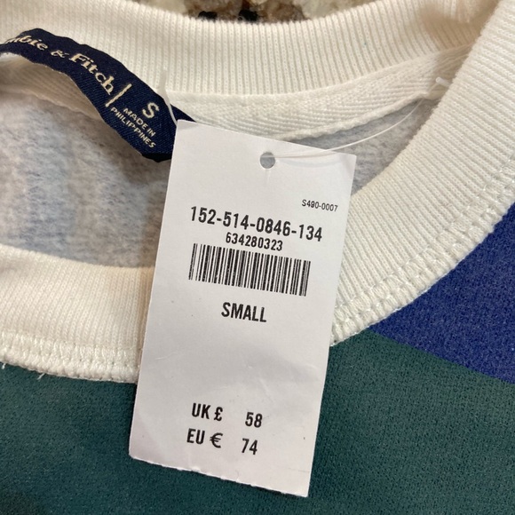 Abercrombie & Fitch Blue and Green Sweater - Picture 2 of 2